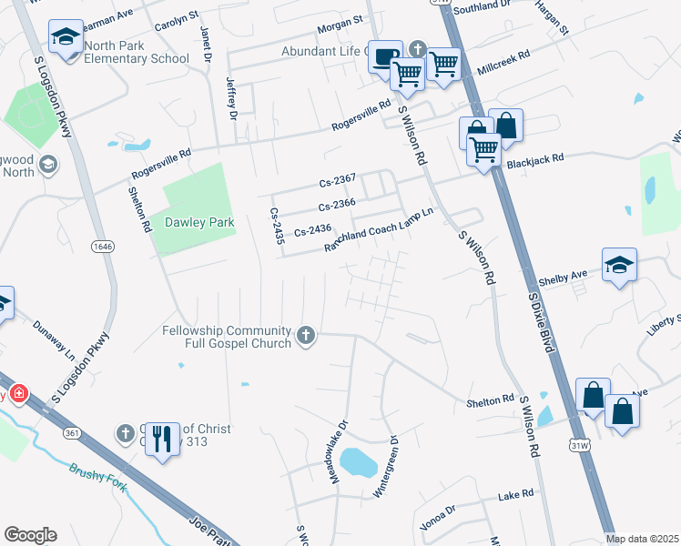 map of restaurants, bars, coffee shops, grocery stores, and more near 113 Kenilworth Court in Radcliff