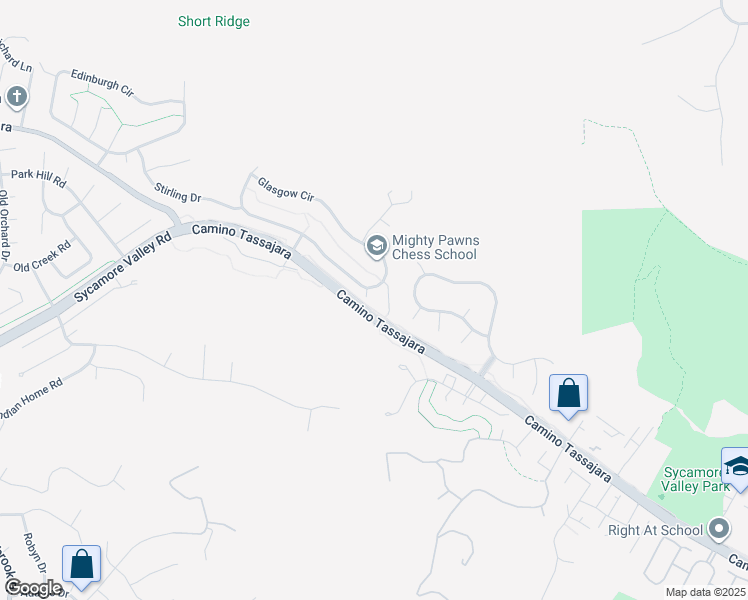 map of restaurants, bars, coffee shops, grocery stores, and more near 5 Stuart Place in Danville