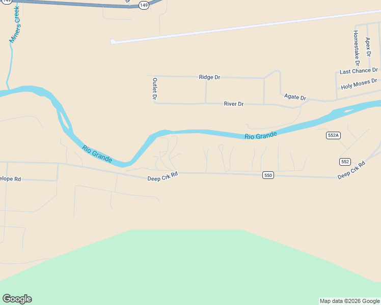 map of restaurants, bars, coffee shops, grocery stores, and more near 442 Deep Creek Road in Creede