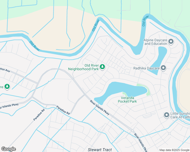 map of restaurants, bars, coffee shops, grocery stores, and more near 16301-16699 Cohen Road in Lathrop