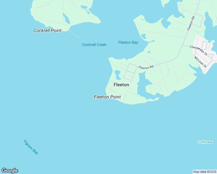 map of restaurants, bars, coffee shops, grocery stores, and more near Fleeton Point Circle in Reedville