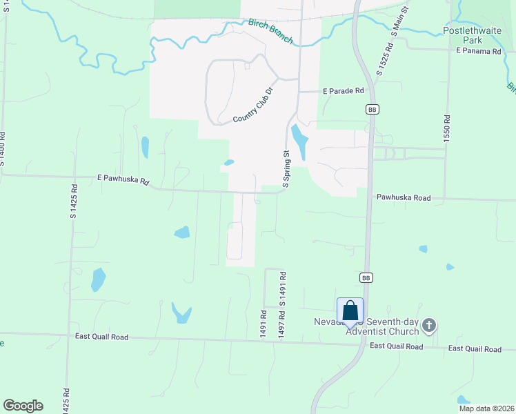 map of restaurants, bars, coffee shops, grocery stores, and more near 14908 Pawhuska Road in Nevada