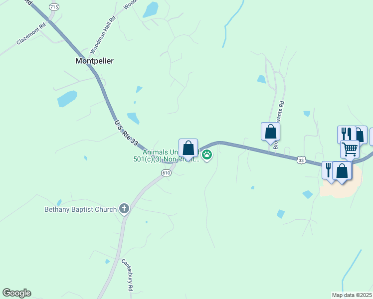 map of restaurants, bars, coffee shops, grocery stores, and more near in Montpelier