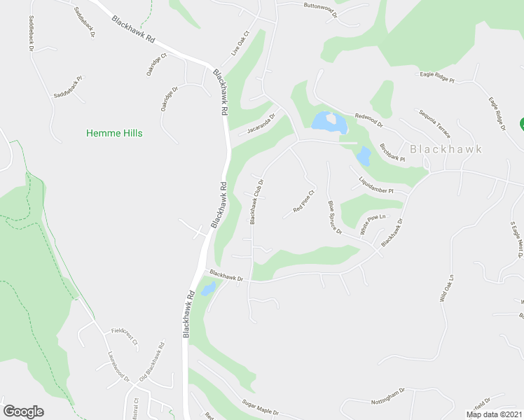 map of restaurants, bars, coffee shops, grocery stores, and more near 540 Blackhawk Club Drive in Danville