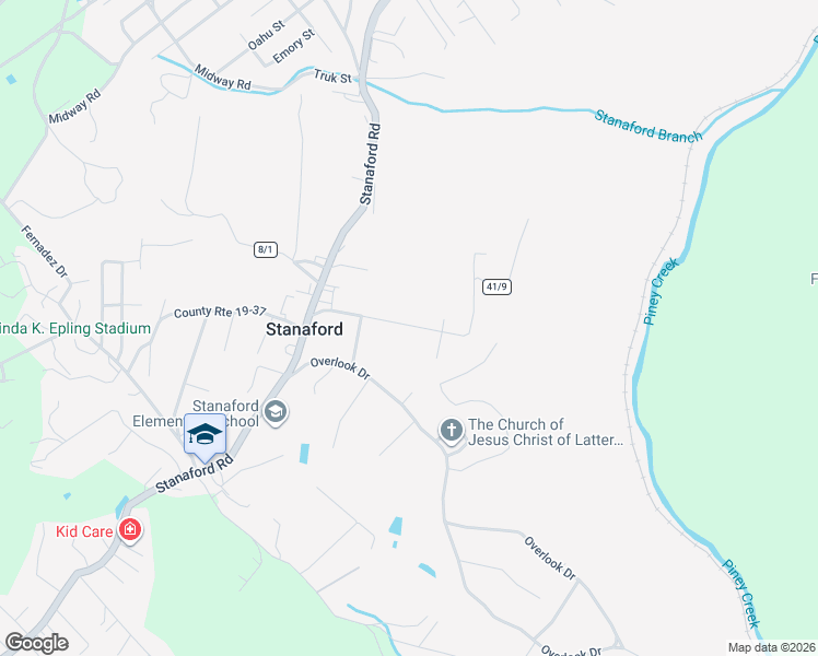 map of restaurants, bars, coffee shops, grocery stores, and more near 206 Hoist Road in Beckley