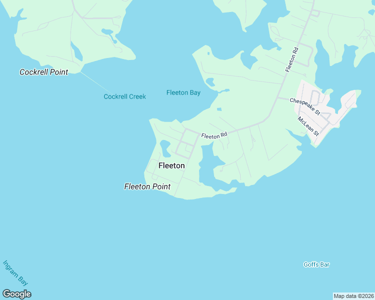 map of restaurants, bars, coffee shops, grocery stores, and more near 72 Fleeton Wharf Road in Reedville