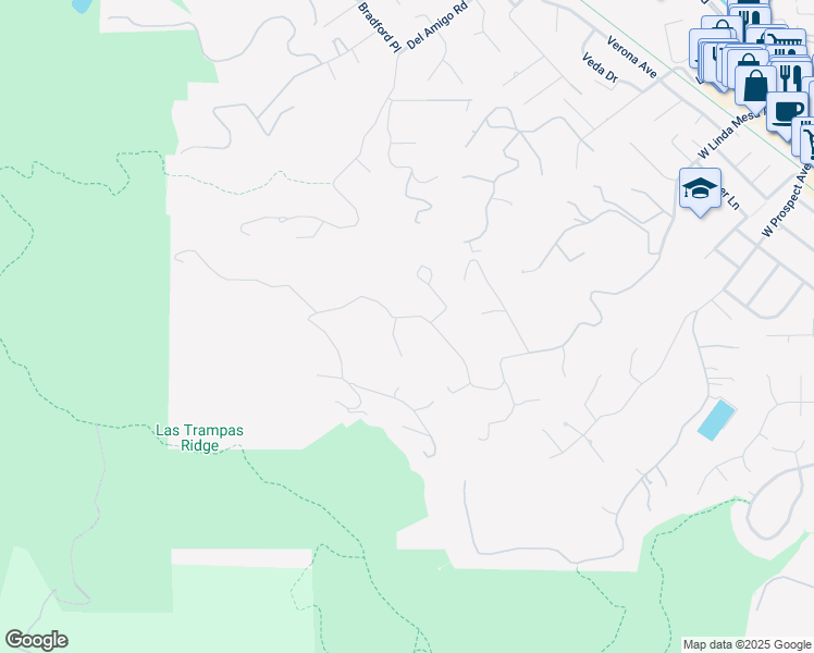 map of restaurants, bars, coffee shops, grocery stores, and more near 251 Montair Drive in Danville