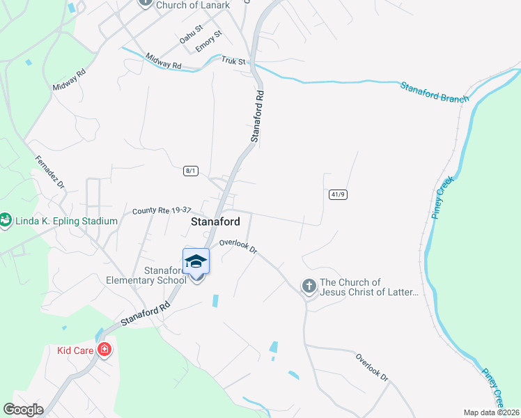 map of restaurants, bars, coffee shops, grocery stores, and more near 155 Hoist Road in Beckley
