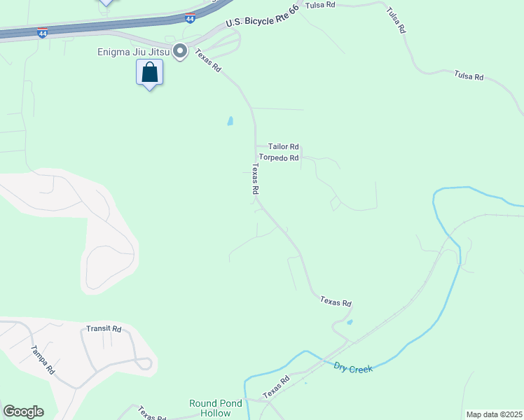 map of restaurants, bars, coffee shops, grocery stores, and more near 23720 Taffy Lane in St. Robert