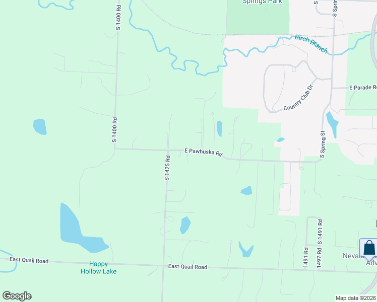 map of restaurants, bars, coffee shops, grocery stores, and more near 14358 East Pawhuska Road in Nevada