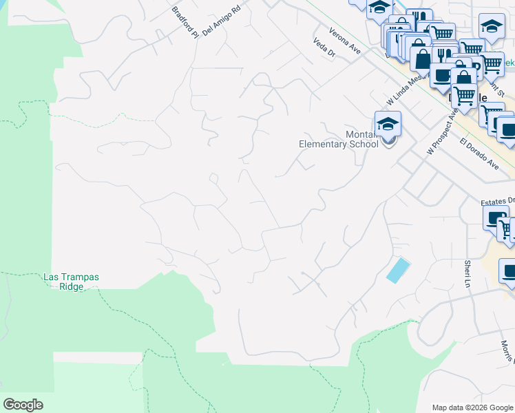 map of restaurants, bars, coffee shops, grocery stores, and more near 11 Margaret Lane in Danville