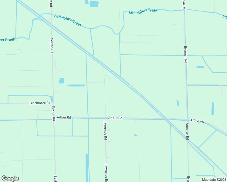map of restaurants, bars, coffee shops, grocery stores, and more near 16166 Lawrence Road in Escalon