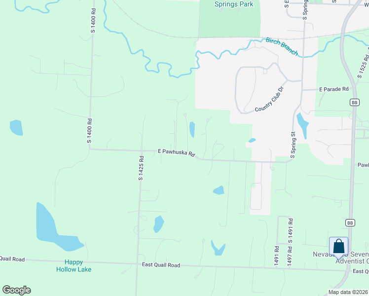 map of restaurants, bars, coffee shops, grocery stores, and more near 18474 1445 Road in Nevada