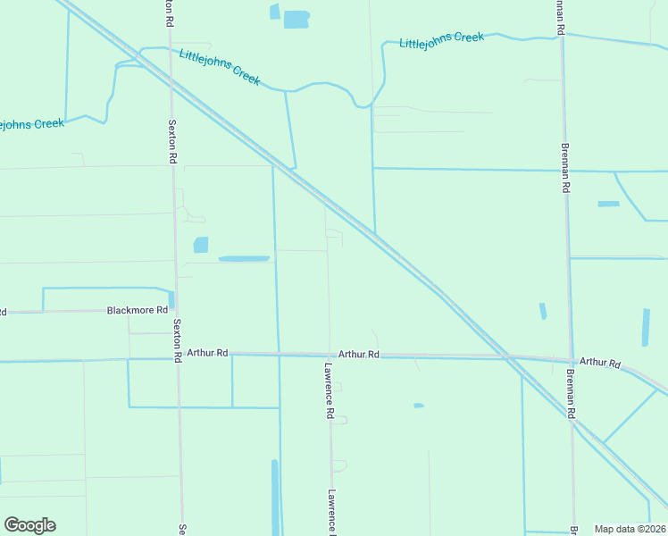 map of restaurants, bars, coffee shops, grocery stores, and more near 16166 Lawrence Road in Escalon