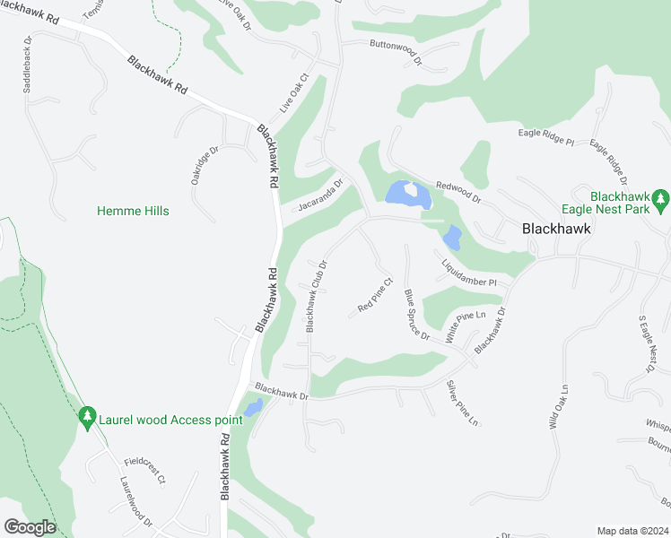 map of restaurants, bars, coffee shops, grocery stores, and more near 558 Blackhawk Club Drive in Danville