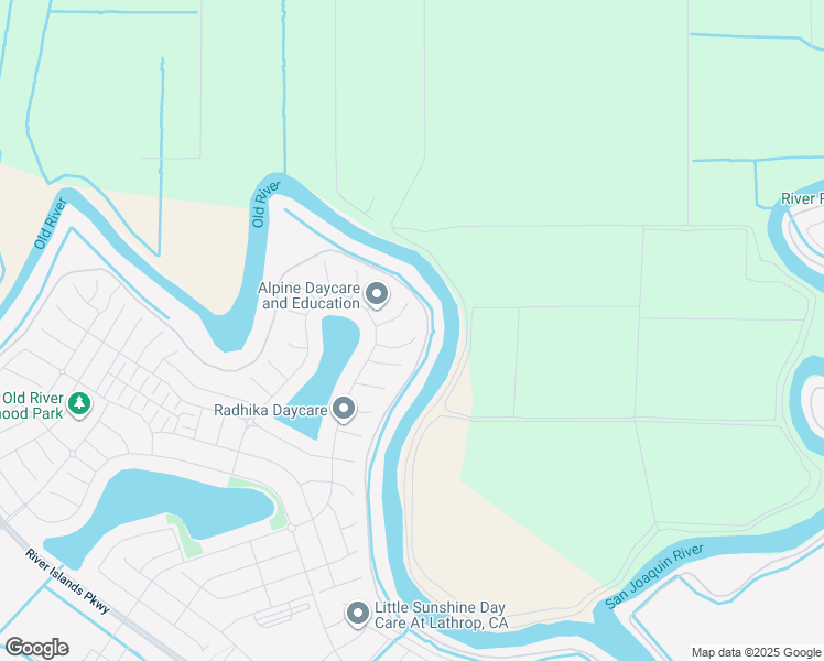 map of restaurants, bars, coffee shops, grocery stores, and more near 16581 Cohen Road in Lathrop