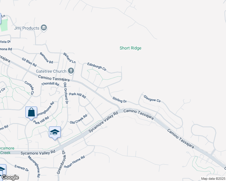 map of restaurants, bars, coffee shops, grocery stores, and more near 25 Barrons Place in Danville