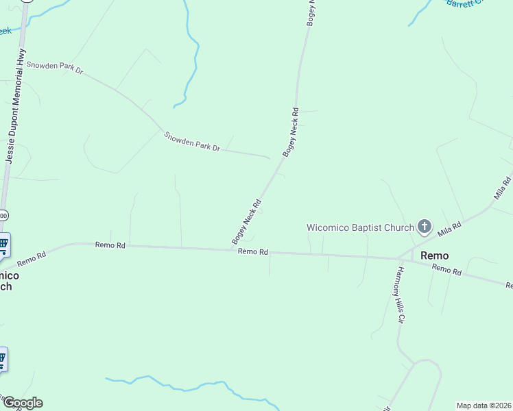 map of restaurants, bars, coffee shops, grocery stores, and more near 179 Bogey Neck Road in Heathsville