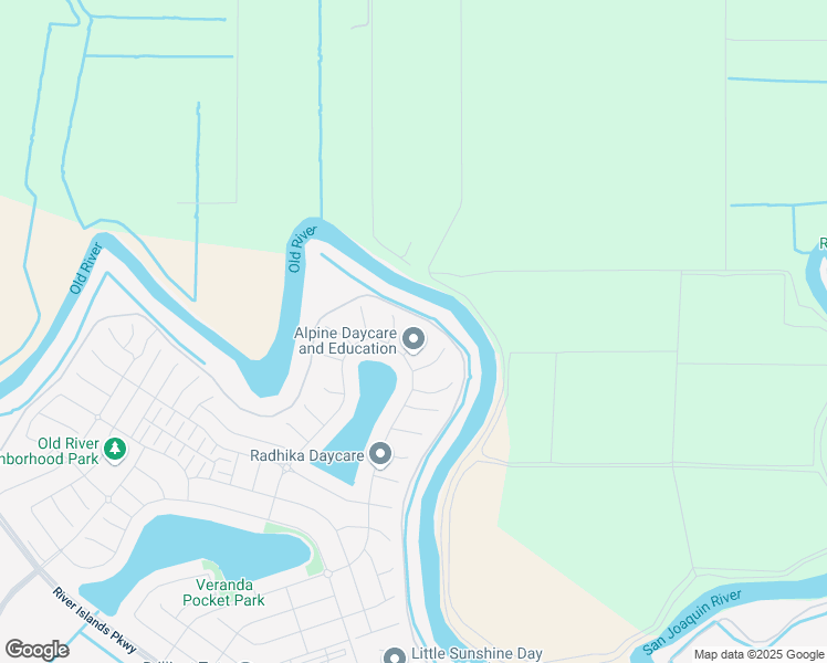 map of restaurants, bars, coffee shops, grocery stores, and more near 16537 Cohen Road in Lathrop
