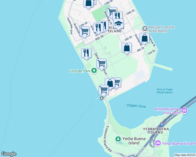 map of restaurants, bars, coffee shops, grocery stores, and more near 4128 3rd Street in San Francisco