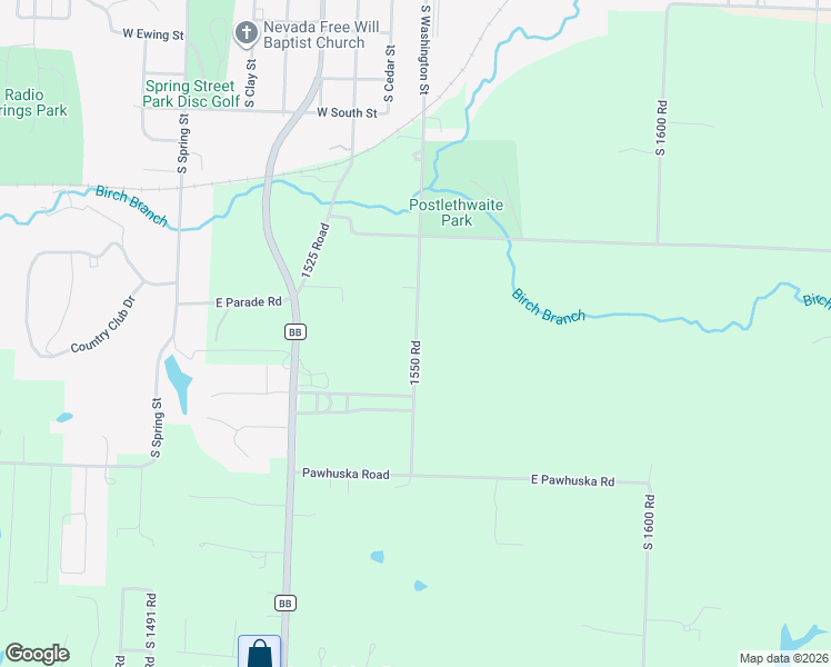 map of restaurants, bars, coffee shops, grocery stores, and more near 18210 Washington Street in Nevada