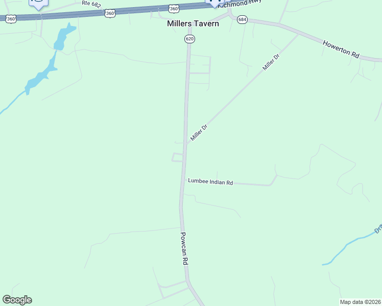 map of restaurants, bars, coffee shops, grocery stores, and more near 709 Powcan Road in Millers Tavern