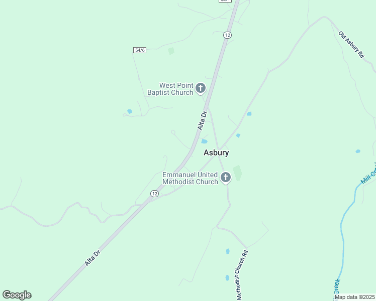 map of restaurants, bars, coffee shops, grocery stores, and more near in Asbury