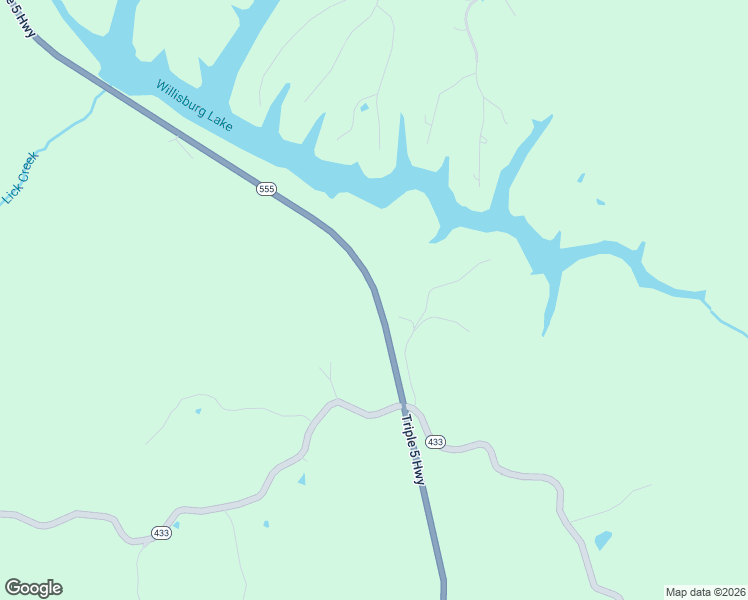 map of restaurants, bars, coffee shops, grocery stores, and more near 10637-10883 Triple 5 Highway in Willisburg