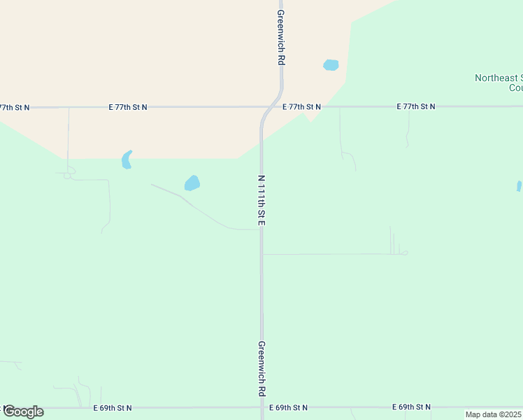 map of restaurants, bars, coffee shops, grocery stores, and more near 7503-7519 North Greenwich Road in Wichita