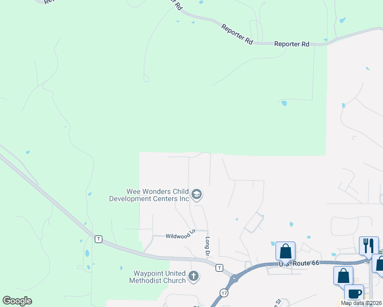 map of restaurants, bars, coffee shops, grocery stores, and more near 1726 Sanders Road in Waynesville