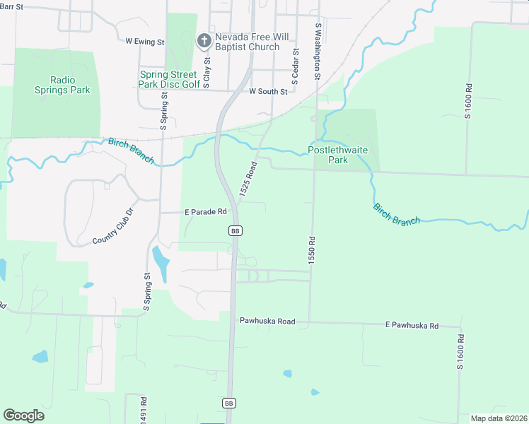 map of restaurants, bars, coffee shops, grocery stores, and more near 18048 1550 Road in Nevada