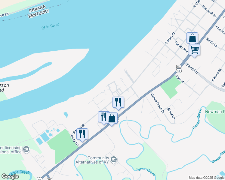 map of restaurants, bars, coffee shops, grocery stores, and more near 217 Chapelwood Drive in Henderson