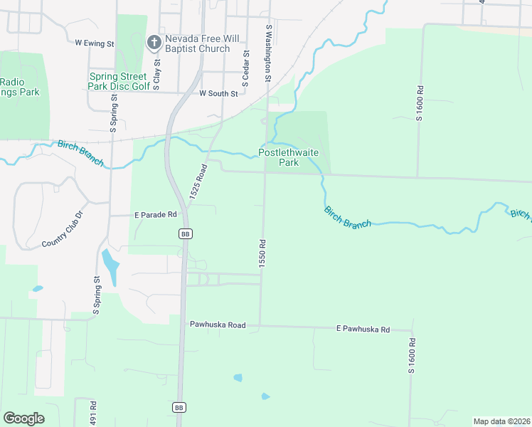 map of restaurants, bars, coffee shops, grocery stores, and more near 18154 1550 Road in Nevada