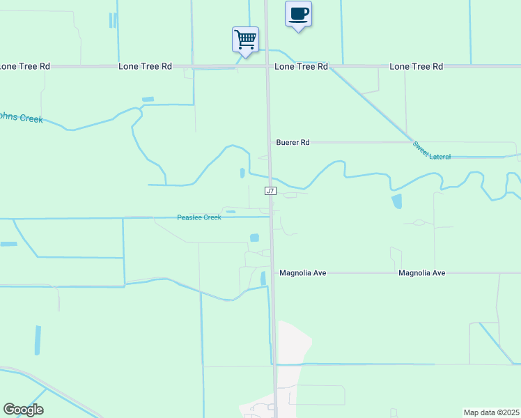 map of restaurants, bars, coffee shops, grocery stores, and more near 15755 County Highway J6 in Escalon