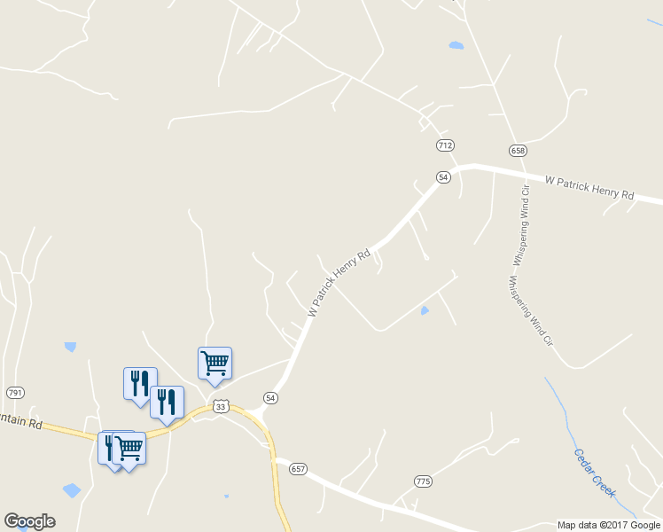 map of restaurants, bars, coffee shops, grocery stores, and more near 16152 West Patrick Henry Road in Montpelier