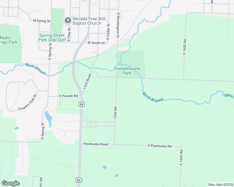 map of restaurants, bars, coffee shops, grocery stores, and more near 18154 1550 Road in Nevada