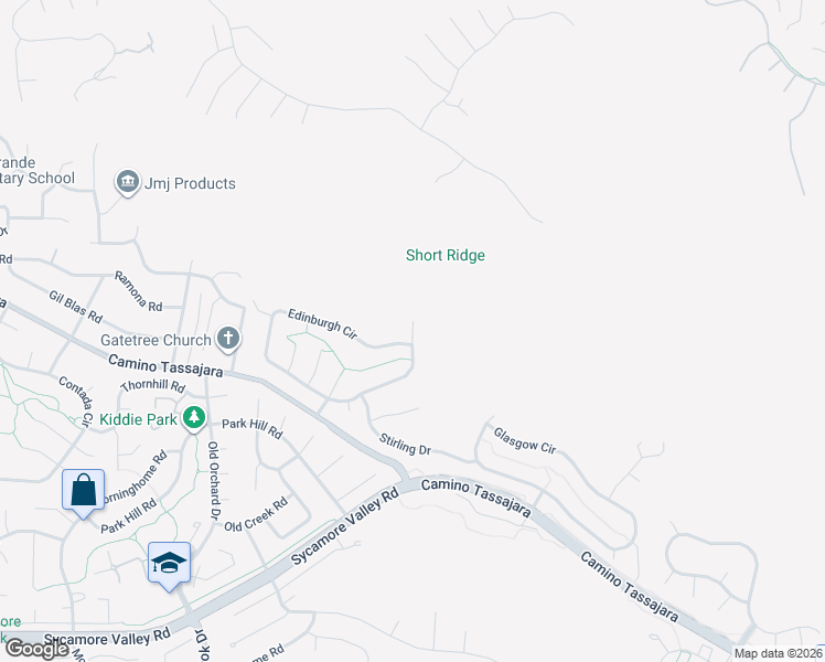map of restaurants, bars, coffee shops, grocery stores, and more near Edinburgh Place in Danville