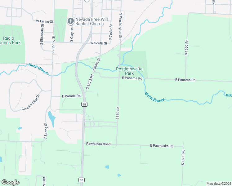 map of restaurants, bars, coffee shops, grocery stores, and more near 18154 1550 Road in Nevada