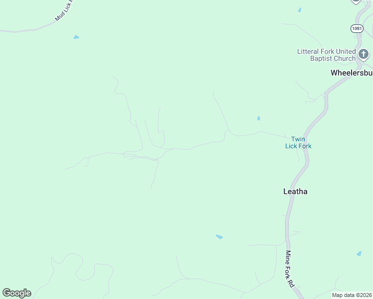 map of restaurants, bars, coffee shops, grocery stores, and more near Cr-1053 in Magoffin County