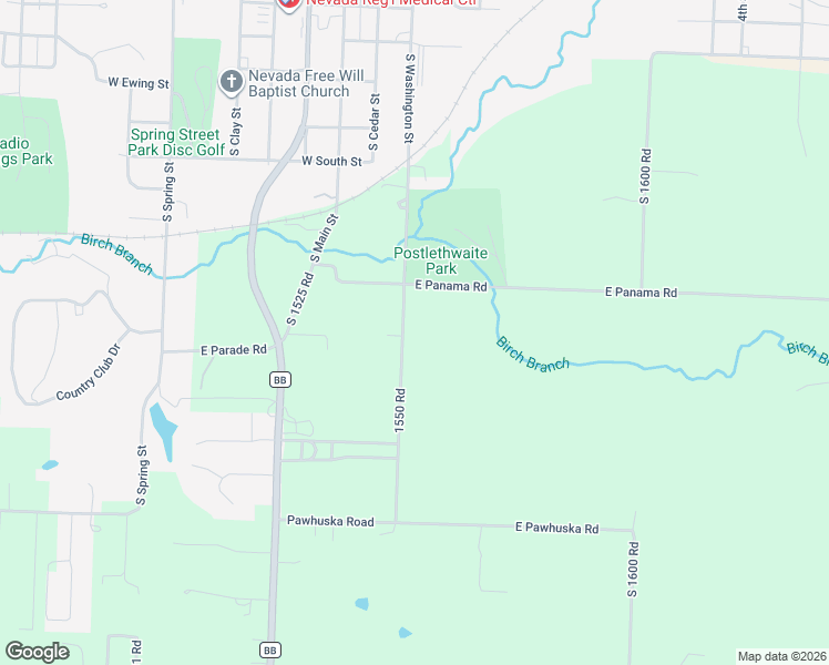 map of restaurants, bars, coffee shops, grocery stores, and more near 18154 1550 Road in Nevada