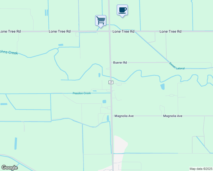 map of restaurants, bars, coffee shops, grocery stores, and more near 15755 County Highway J6 in Escalon