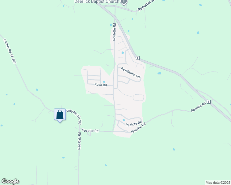 map of restaurants, bars, coffee shops, grocery stores, and more near 23356 Roulette Road in Waynesville