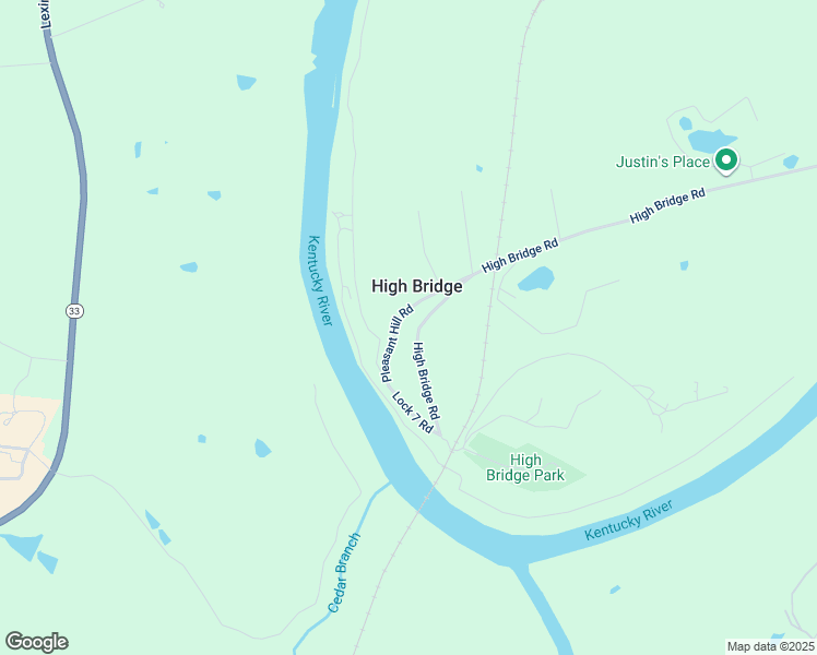 map of restaurants, bars, coffee shops, grocery stores, and more near 4545 High Bridge Road in Wilmore