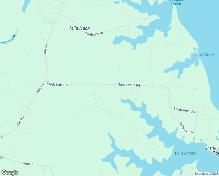 map of restaurants, bars, coffee shops, grocery stores, and more near 522 Sandy Point Road in Heathsville