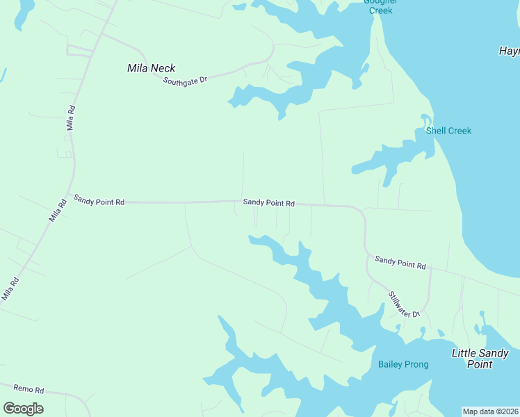 map of restaurants, bars, coffee shops, grocery stores, and more near 522 Sandy Point Road in Heathsville