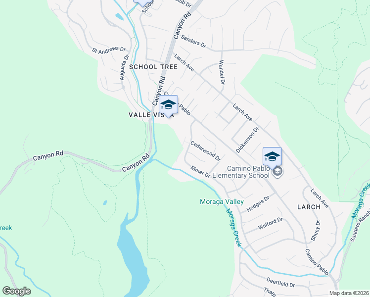 map of restaurants, bars, coffee shops, grocery stores, and more near 1164 Rimer Drive in Moraga