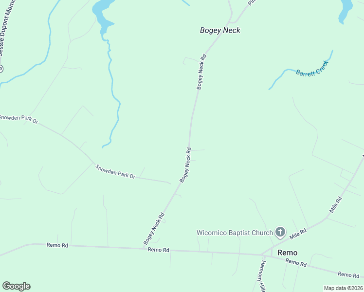map of restaurants, bars, coffee shops, grocery stores, and more near 823 Bogey Neck Road in Heathsville