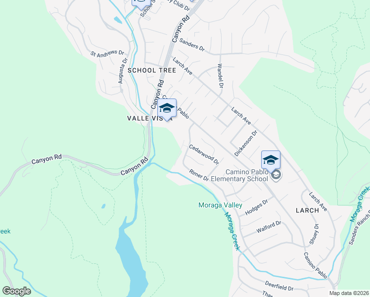 map of restaurants, bars, coffee shops, grocery stores, and more near 1164 Rimer Drive in Moraga