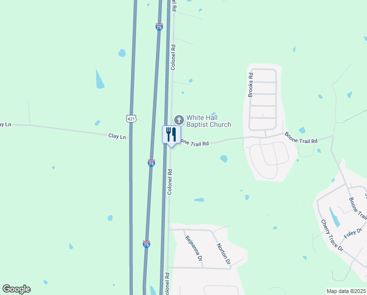 map of restaurants, bars, coffee shops, grocery stores, and more near 3347 Colonel Road in Richmond