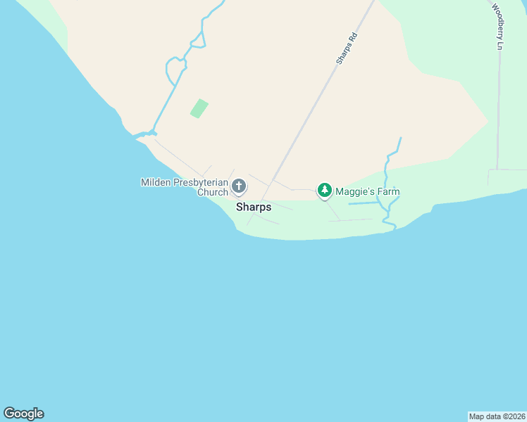 map of restaurants, bars, coffee shops, grocery stores, and more near 5916 Sharps Road in Warsaw